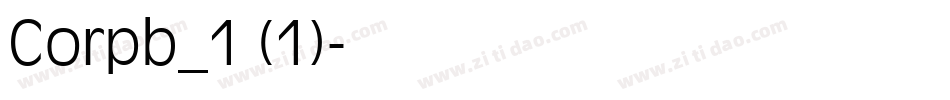 Corpb_1 (1)字体转换